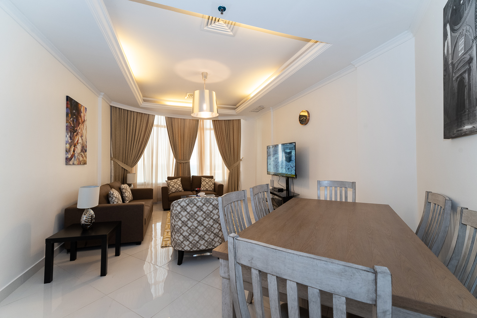 Mangaf furnished, two bedroom apartment w/sea view Horizon Q8