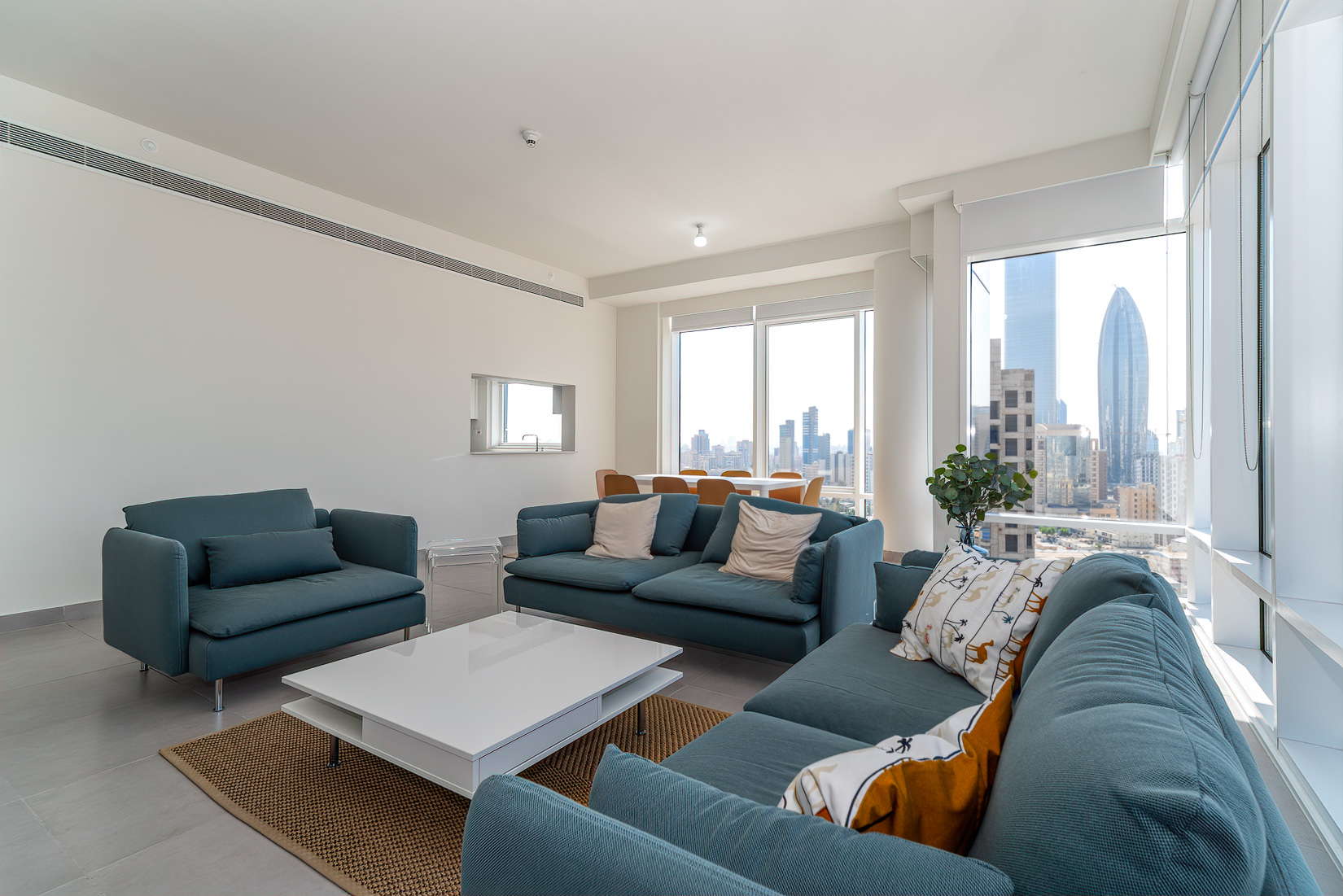 Dasman unfurnished two and three bedroom apartments w/sea view