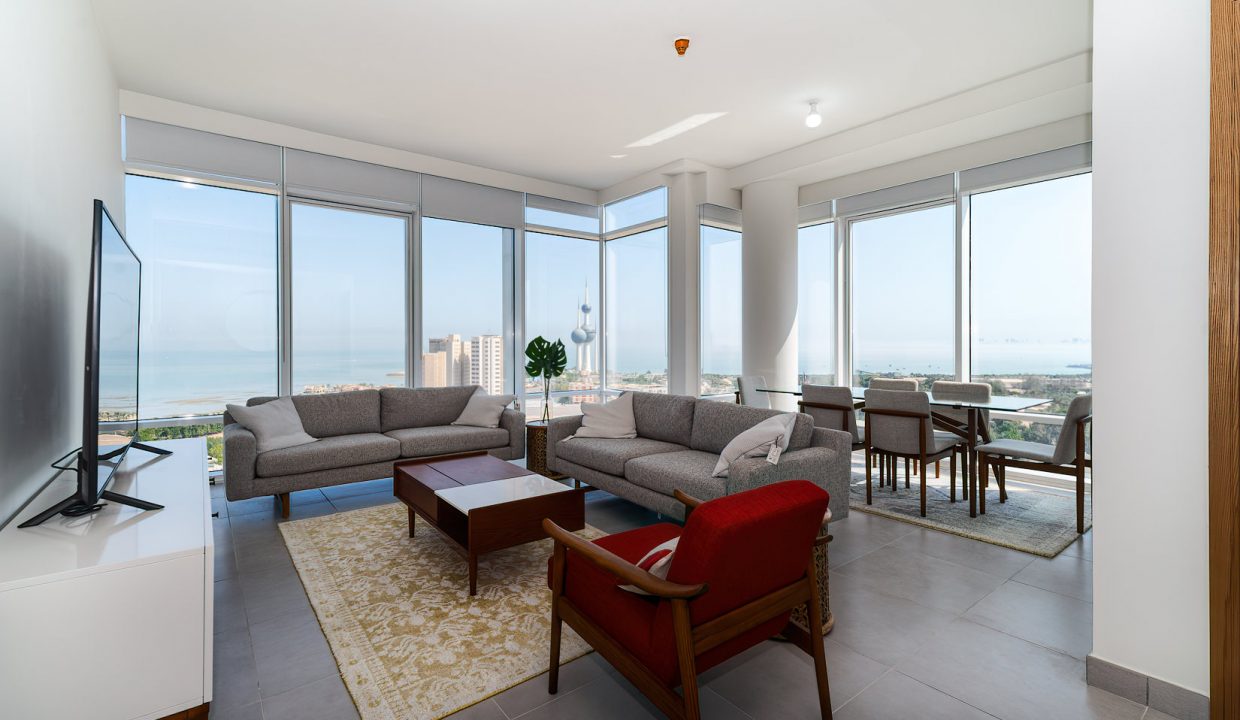 Dasman new, elegant two and three bedroom apartments w/sea view